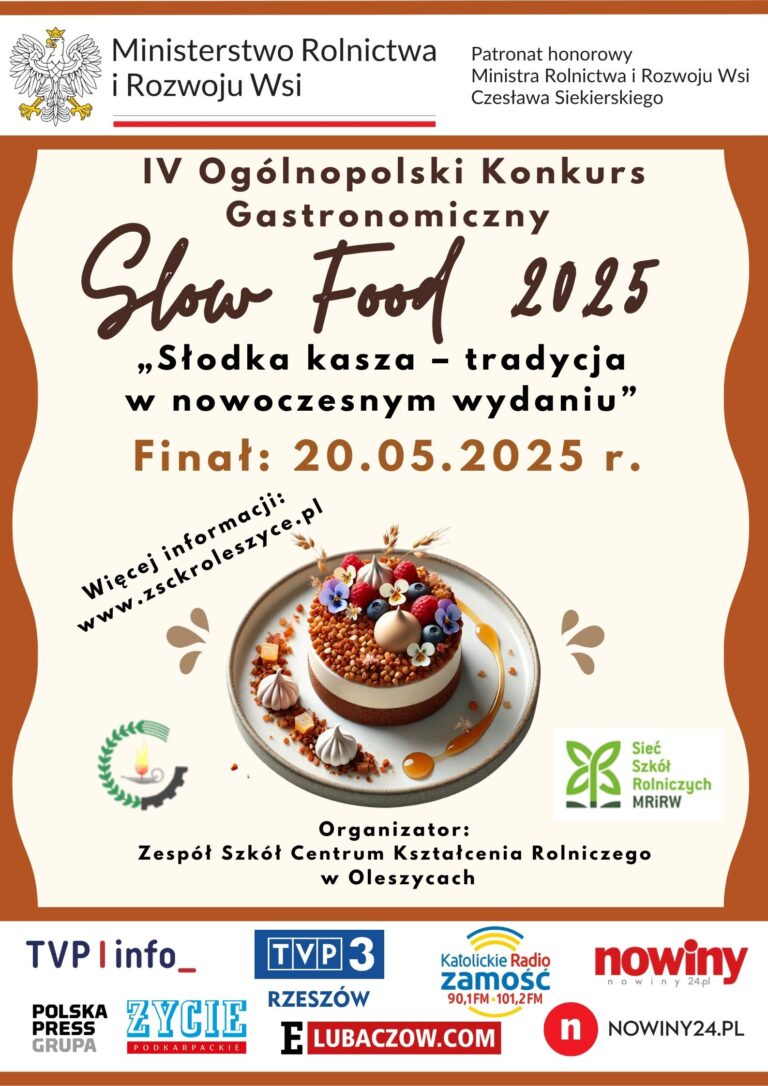 Zapraszamy do&nbsp;udziału w&nbsp;IV Ogólnopolskim Konkursie Slow Food 2025.