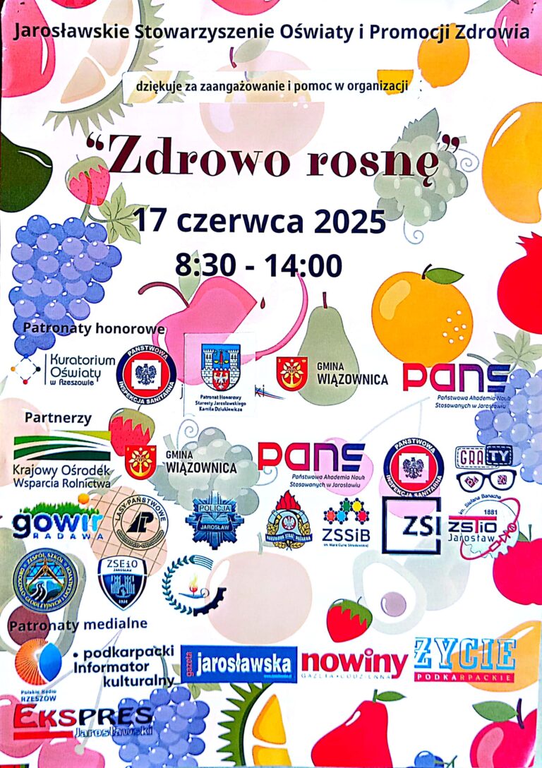 Udział wolontariuszy ZSCKR w Oleszycach w pikniku „Zdrowo rosnę z KOWR” w Radawie.