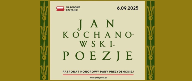 Narodowe Czytanie poezji Jana Kochanowskiego