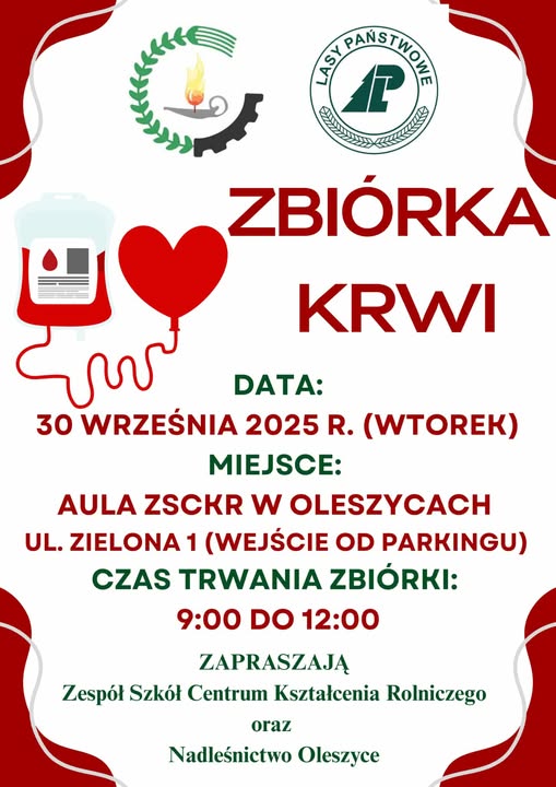 ZBIÓRKA KRWI JUŻ ZA&nbsp;NAMI